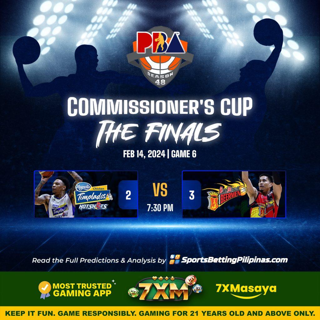 🏀The PBA Commissioner’s Cup Finals Game 6 Win or Go Home clash between the Magnolia Timplados Hotshots and the San Miguel Beermen (event finished)🏀